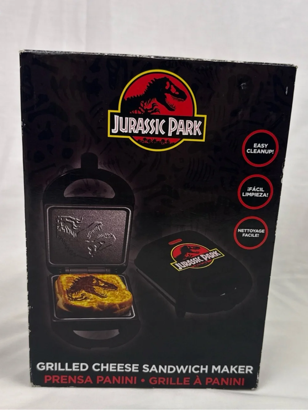 Uncanny Brands Jurassic Park Grilled Cheese Panini Press Maker